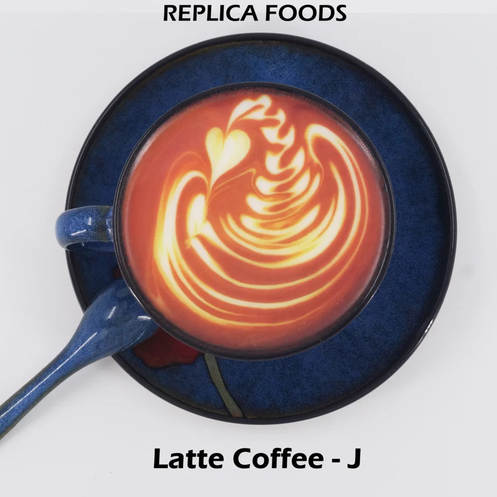 Realistic Fake Coffee Lifelike Faux Coffee Display For Photo Shoot, Fake Cake Photography Props Food sample Tea Table Decoration